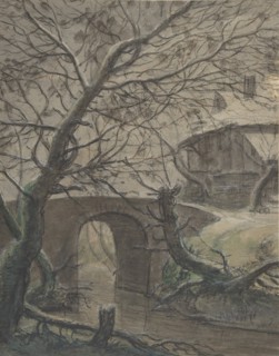 A House near a Bridge, 17th century. Creator: Anthonie Waterloo.