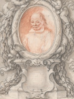 Oval Portrait of a Man in an Elaborate Frame with a Cartouche, ca. 1724. Creator: Antonino Grano.