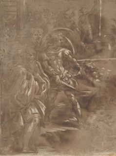 Left Third of a Martyrdom of Saint Peter and Saint Paul., 1508-ca. 1550. Creator: Unknown.