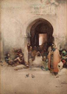 Cock Fight, 1900. Creator: Arthur Melville.