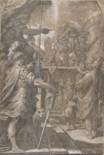 Martyrdom of a Female Saint (Agnes?), 1605-9. Creator: Camillo Procaccini.