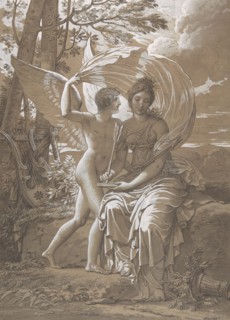 The Muse Erato Writing Verses Inspired by Love, ca. 1797. Creator: Charles Meynier.