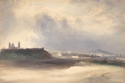 Approach to Montevideo, Uruguay, 1832. Creator: Conrad Martens.