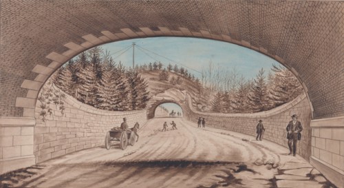 Central Park, Transverse Road No. 2, 1870. Creator: EP.