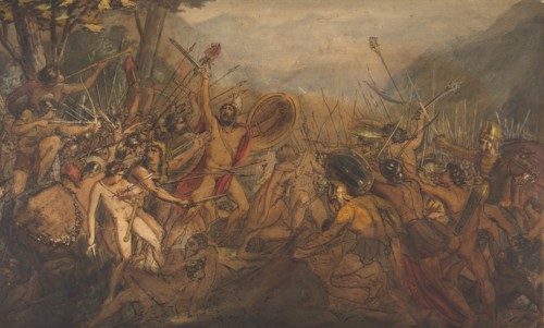 Battle Scene, 19th century. Creator: François Joseph Heim.