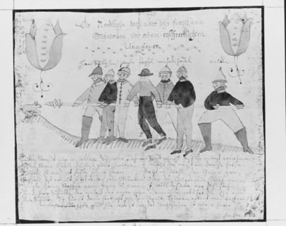 Drawing of a Hunt, 1800-1830. Creator: Friederich Krebs.