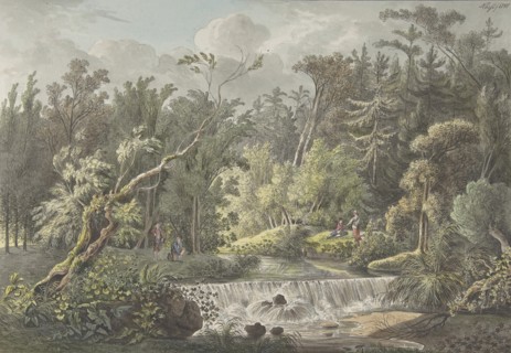Landscape with Waterfall, late 18th-early 19th century. Creator: Friedrich Christian Klass.