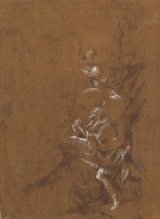The Vision of Saint William of Aquitaine., late 1650s. Creator: Giovanni Angelo Canini.