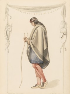 Indian Figure in Profile, 1851. Creator: Henry Kirke Brown.