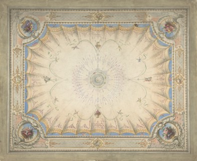 Ceiling Design for the Boudoir, Ardgowan, ca. 1868. Creator: Attributed to J. S. Pearse.