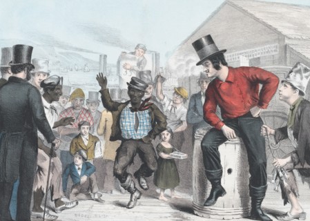 Dancing for Eels, 1848. Creator: James Brown.