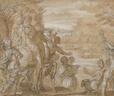A Hunting Party, ca. 1555-65. Creator: Joannes Stradanus.