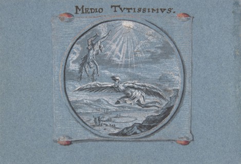 The Fall of Icarus, 1692. Creator: Johann Caspar Hessius.