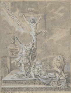 Allegory of Christian Virtues, 1746. Creator: Johann Elias Ridinger.