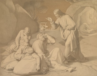 Christ in the Garden of Gethsemane, 1848. Creator: Johann Friedrich Overbeck.