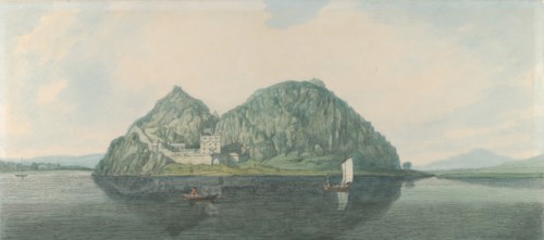 Dumbarton Rock from the South, 1788. Creator: Joseph Farington.