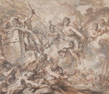 Juno Ordering Aeolus to Unleash the Winds, 1775. Creator: Louis Jean Jacques Durameau.