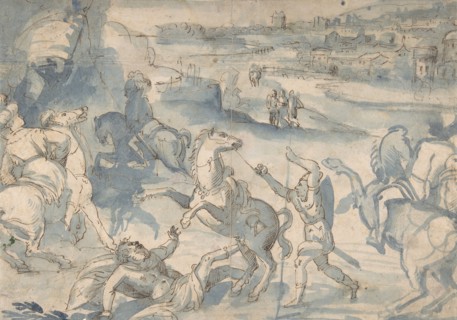 The Conversion of St. Paul, 16th century. Creator: Melchior Bocksberger.