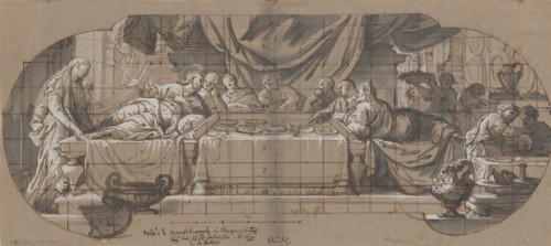 Feast in the House of Simon, 1699 or before. Creator: Melchior Steidl.