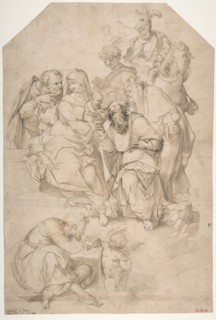 The Adoration of the Magi, 1500-1571. Creators: Nosadella, Jesus Christ.