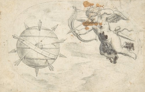 Cupid Shooting Arrows at the World Globe, 1608 or shortly before (?). Creator: Attributed to Otto van Veen.