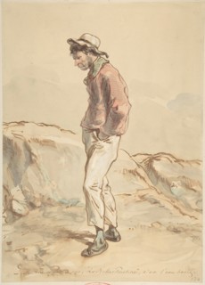 A Sailor Standing on the Shore, 1859-60. Creator: Paul Gavarni.