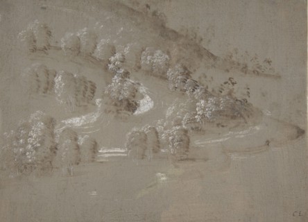 Landscape (recto); Landscape (verso), 1489-90. Creator: Perugino.