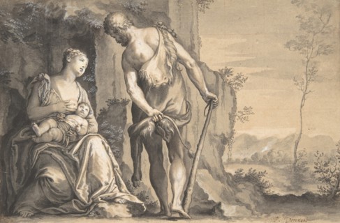 The Family of Cain, ca. 1638-47. Creator: Peter Oliver.