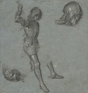 Studies of a Seated Youth in Armor, ca. 1505. Creator: Vittore Carpaccio.
