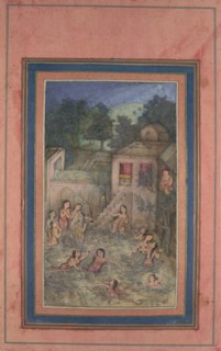 Women Bathing by Moonlight, Folio from the Davis Album, 18th century. Creator: Unknown.