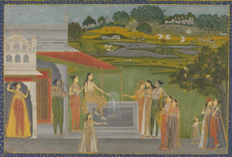 Princesses Gather at a Fountain, ca. 1770. Creator: Unknown.