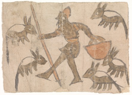 Herdsman and his Flock, second half of 12th century. Creator: Unknown.