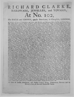 Collection of Trade Cards, Mainly British, 1700 - 1850 [Baron Leverhulme, Volume II], 1700-1850. Creator: Unknown.