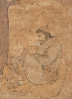 Seated Man Painting or Writing, first half 17th century. Creator: Unknown.