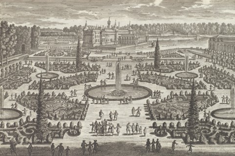Le Parterre de l'Orangerie de Chantilly, 1680s., 1680s. Creator: Adam Perelle.