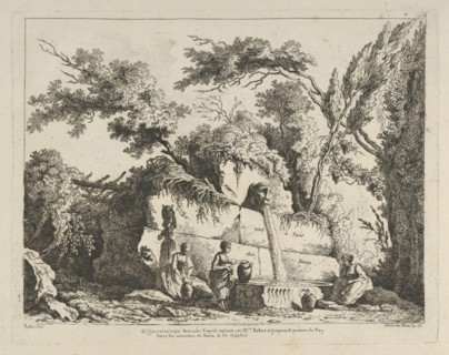 Titlepage from Differentes vues dessiné d'après nature... dans les environs de Rom..., 18th century. Creator:  Adélaide Allou.