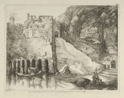Vue des debris des bains de Neron from Differentes vues dessiné d'après nature... ..., 18th century. Creator:  Adélaide Allou.