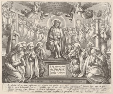 Man of Sorrows with the Three Marys and the Evangelists,.n.d. Creator: Adriaen Collaert.