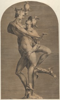 Mercury Abducting Psyche, ca. 1620. Creator: Adriaen de Vries.