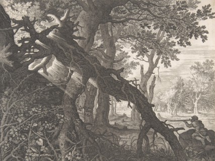 A Forest with a Rabbit Hunt,.n.d. Creator: Aegidius Sadeler II.