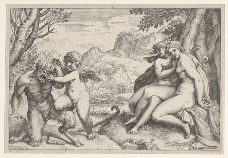 Omnia Vincit Amor, 1599. Creator: Agostino Carracci.