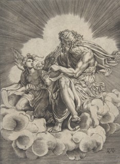 Saint Matthew, dated 1518. Creator: Agostino Veneziano.