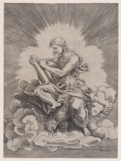 Saint John, dated 1518. Creator: Agostino Veneziano.