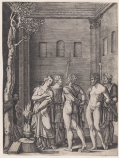 Iphigenia, ca. 1514-36. Creator: Agostino Veneziano.