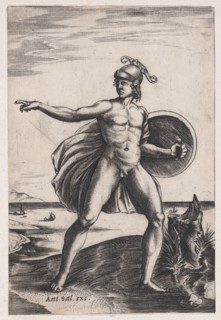 A Warrior, ca. 1514-36. Creator: Agostino Veneziano.