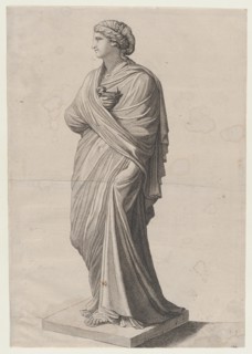 Speculum Romanae Magnificentiae: A Vestal Virgin (?), 16th century., 16th century. Creator: Anon.