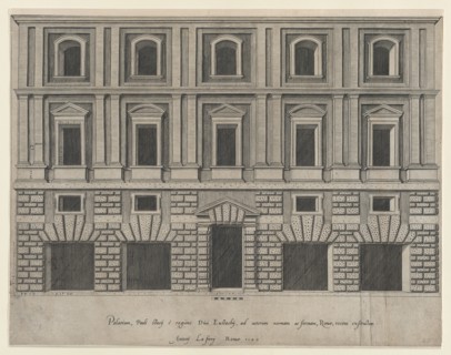 Speculum Romanae Magnificentiae: [Stazzi Palace], 1549. Creator: Anon.
