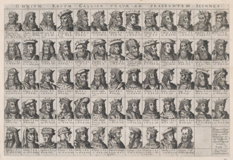 Speculum Romanae Magnificentiae: Small Portraits of the French Kings from Pharamond to Hen..., 1586. Creator: Anon.