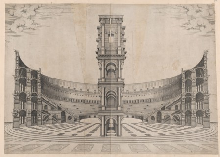 Speculum Romanae Magnificentiae: Interior Reconstruction of the Colosseum, 16th ce..., 16th century. Creator: Anon.