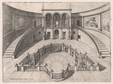 Speculum Romanae Magnificentiae: The Great Hall within the Farnese Palace, la..., late 16th century. Creator: Anon.